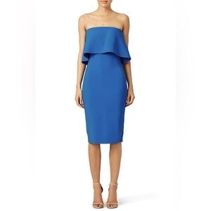 Likely Driggs Blue Strapless Midi Dress